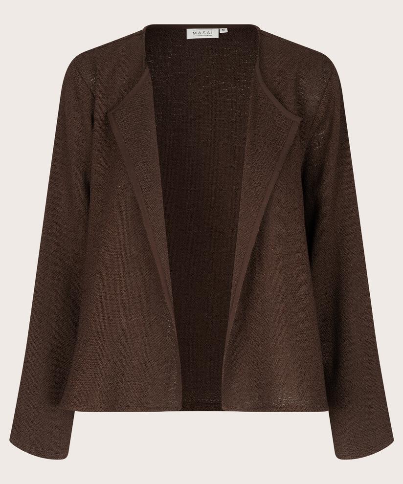 Veste Courte En Bouclé, Coffee Bean