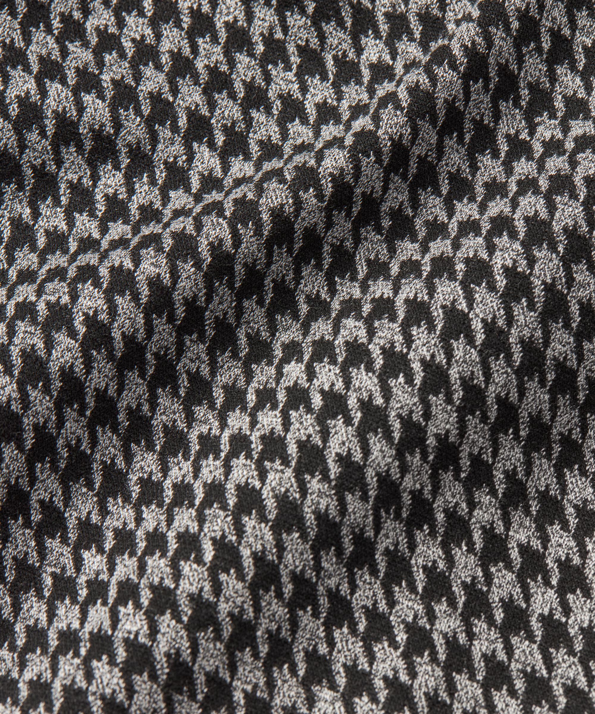veste en jersey à carreaux avec boutons, Black