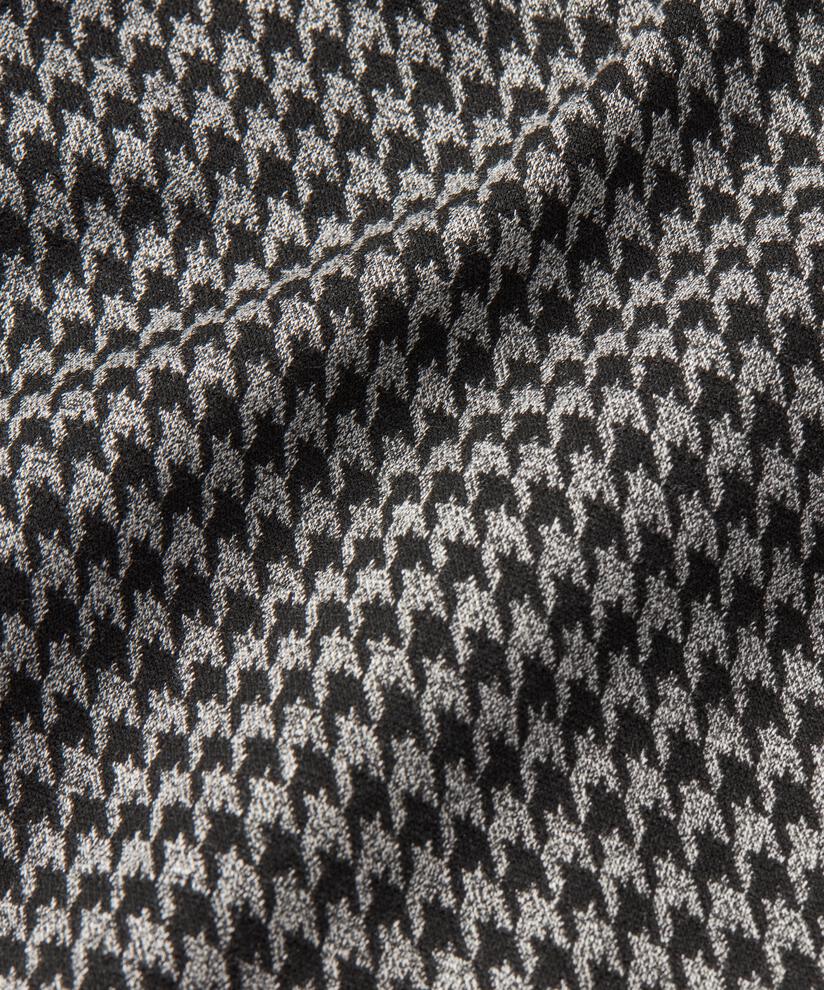 veste en jersey à carreaux avec boutons, Black