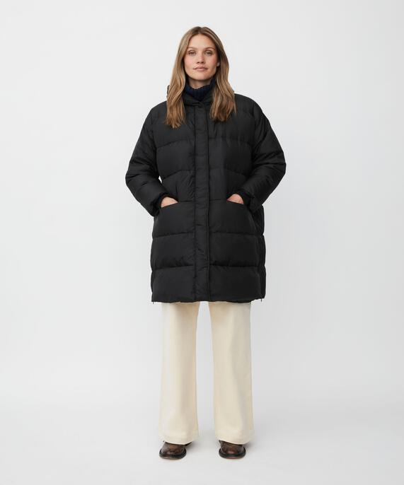 Manteau En Duvet Avec Capuche, Black