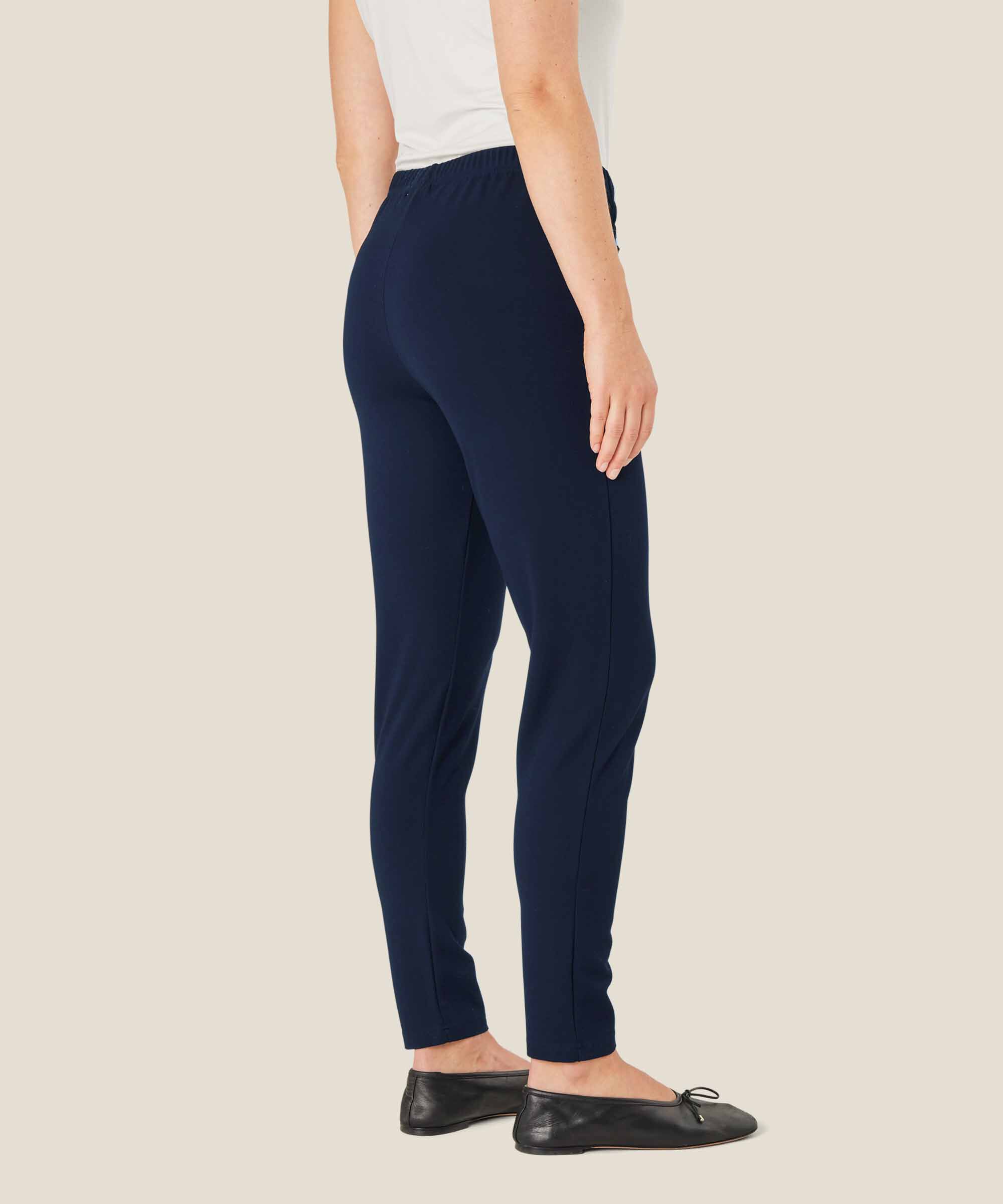 pantalon à la cheville en jersey, Navy