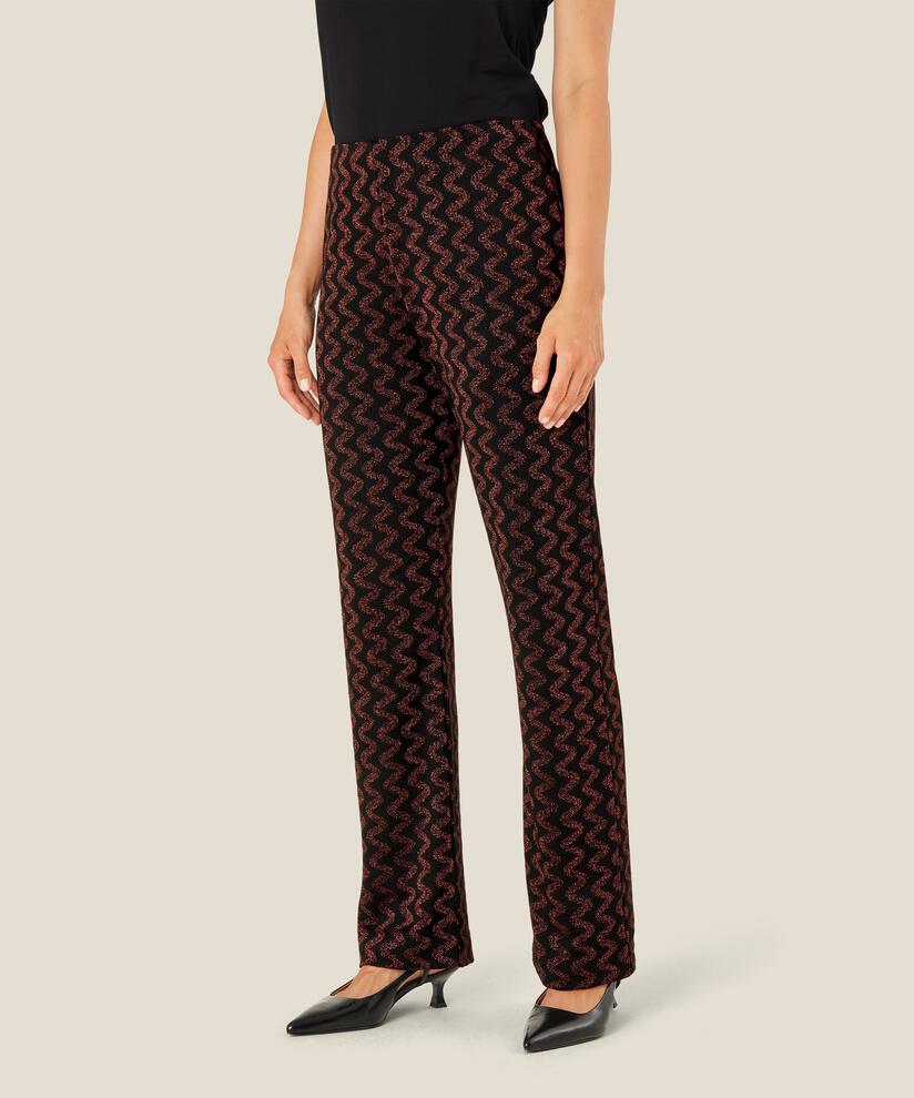 pantalon en jersey à rayures scintillantes, Picante