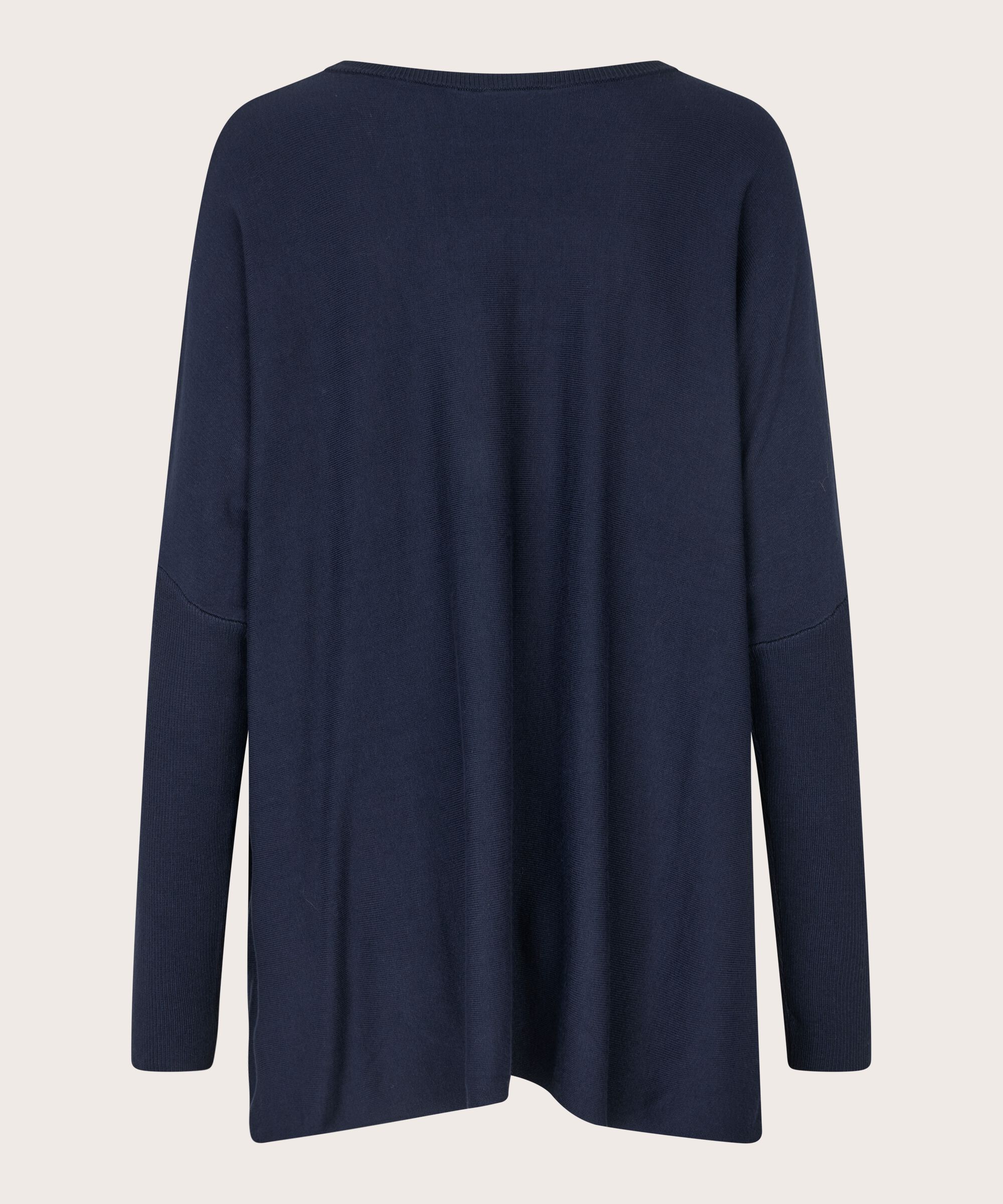 Pull Oversize À Manches Étroites, Navy Blazer