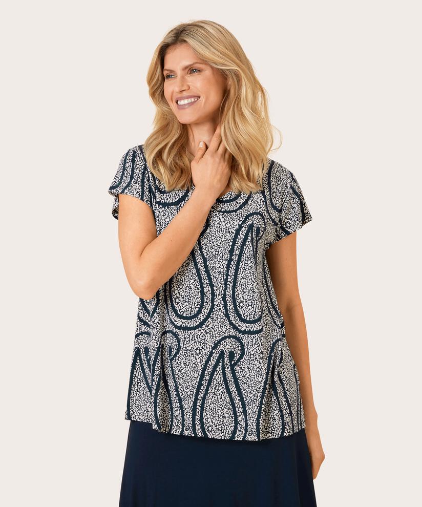 DIGNA JERSEY TOP, Navy Blazer