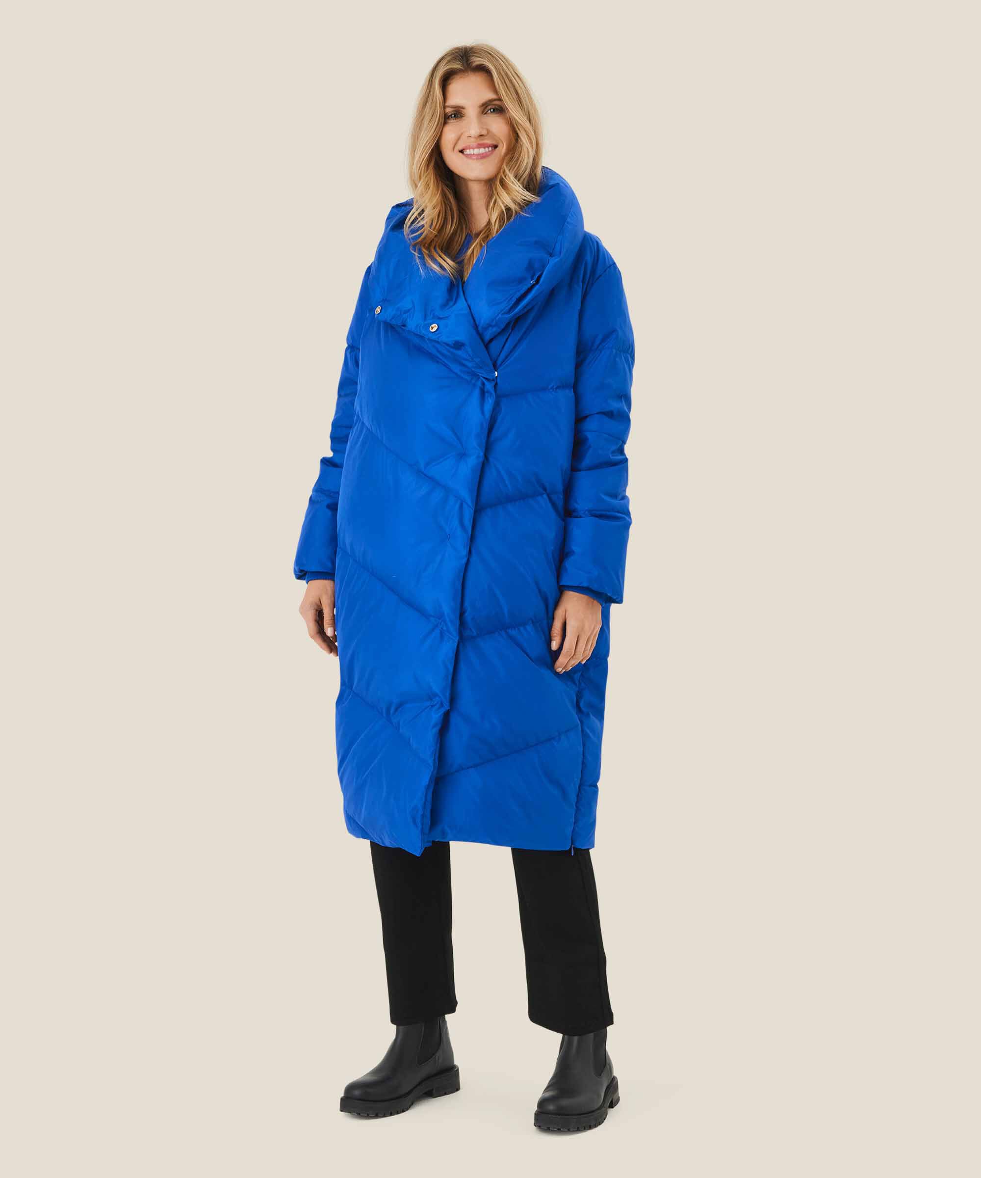 manteau en duvet avec col montant, Surf the web