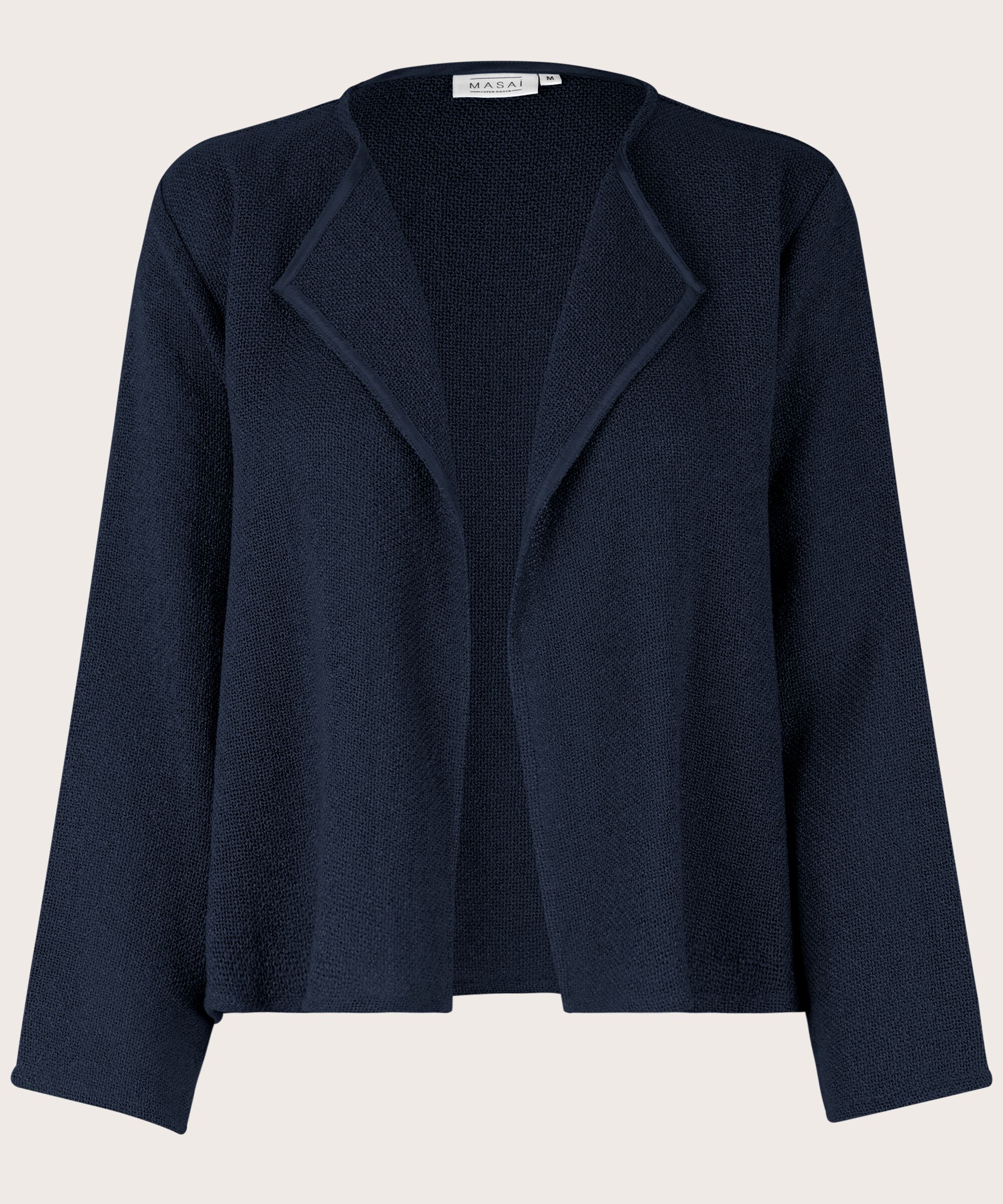 Veste Courte En Bouclé, Navy