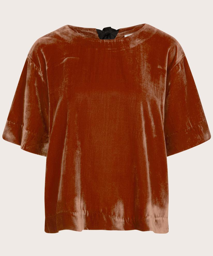 blouse en velours avec nœud, Picante