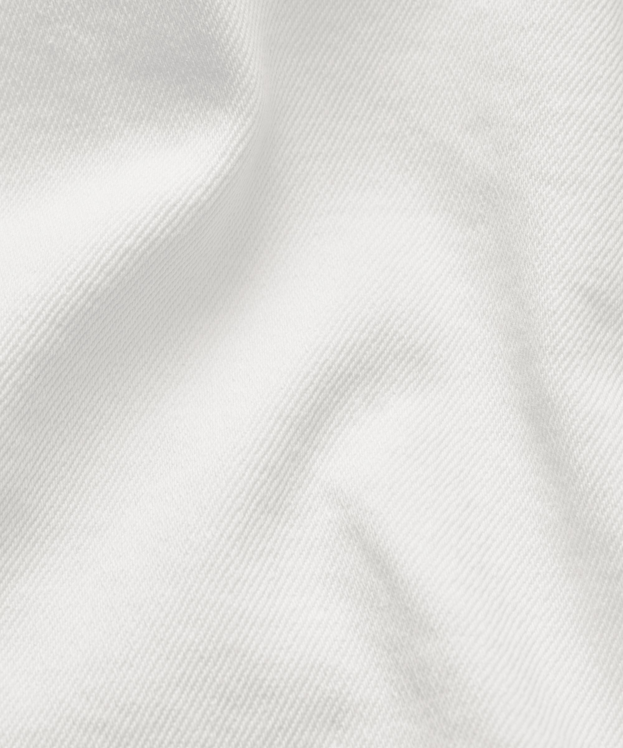 short en jean avec poches décoratives et boutons-pression, White