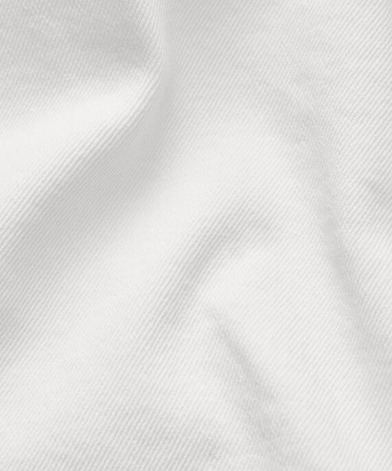 short en jean avec poches décoratives et boutons-pression, White