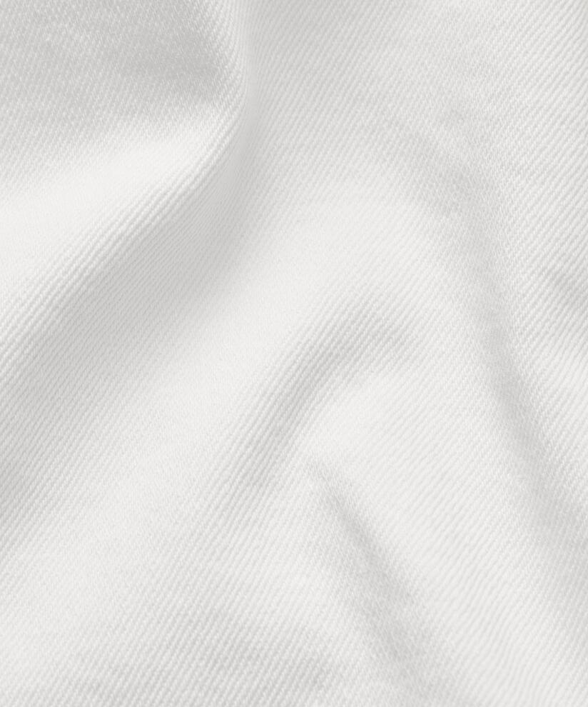 short en jean avec poches décoratives et boutons-pression, White