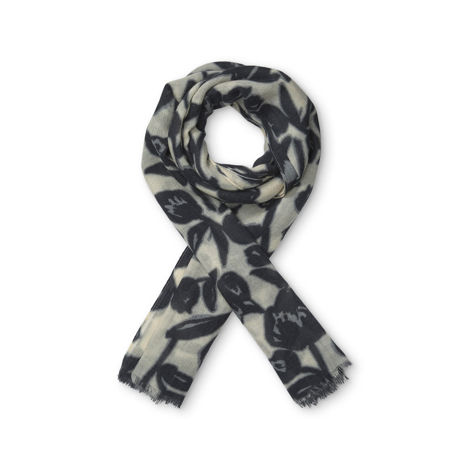 AGNETE SCARF, Steel Grey