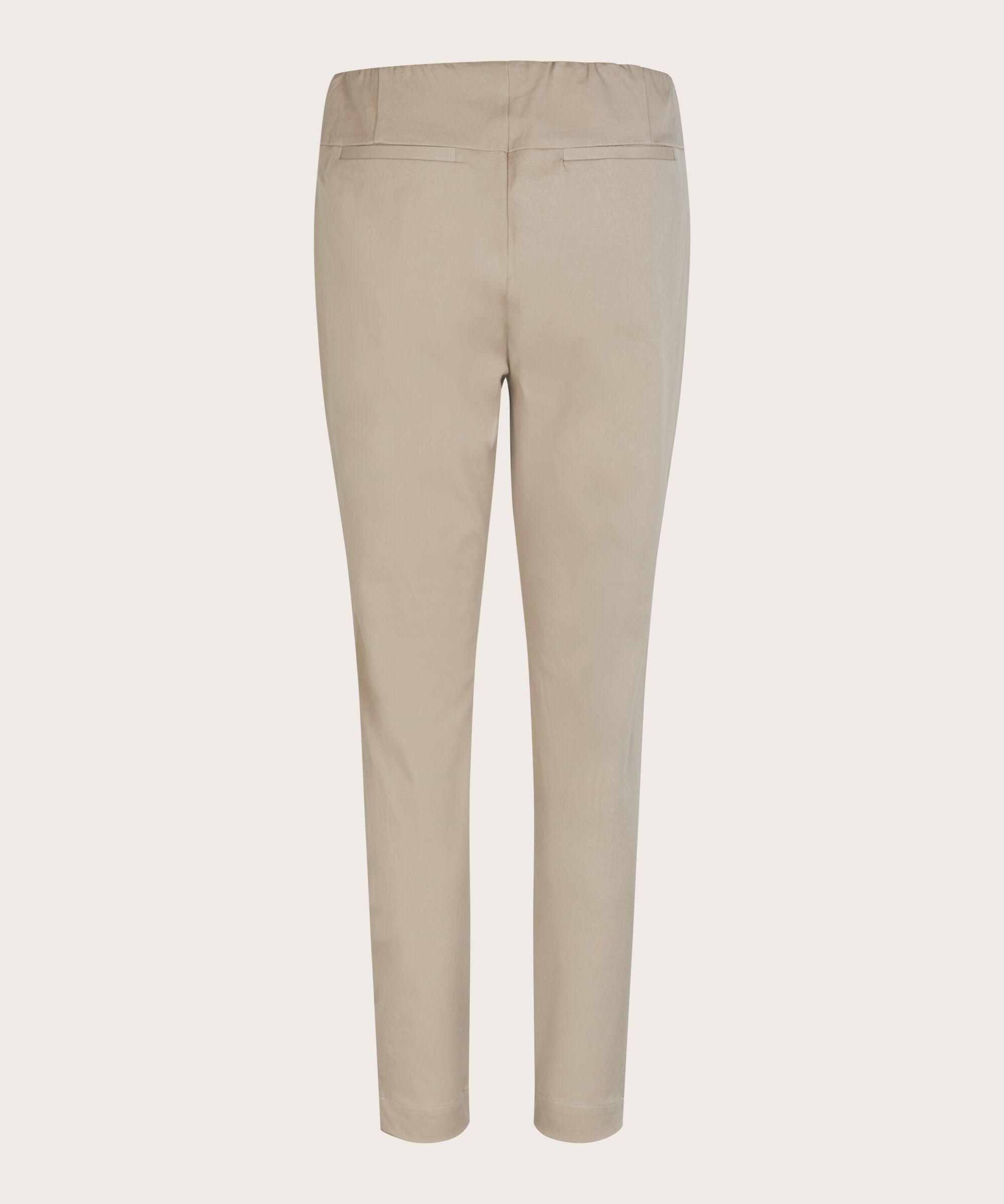 pantalon près du corps en coton stretch et taille élastique, Pure Cashmere