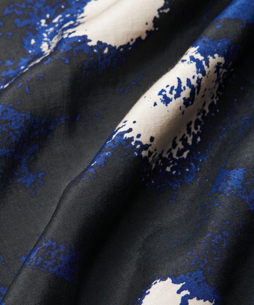 ROBE EN VISCOSE MANCHES TROIS-QUARTS, Maritime Blue