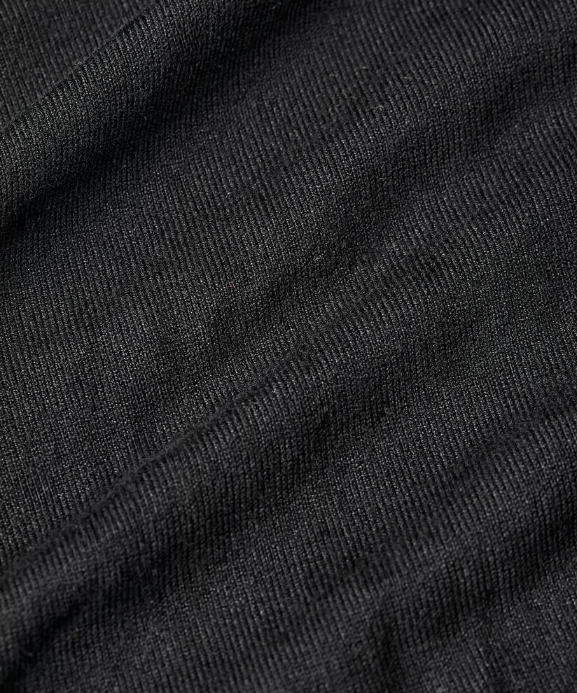 Cardigan En Fine Maille Coupe Droite, Black