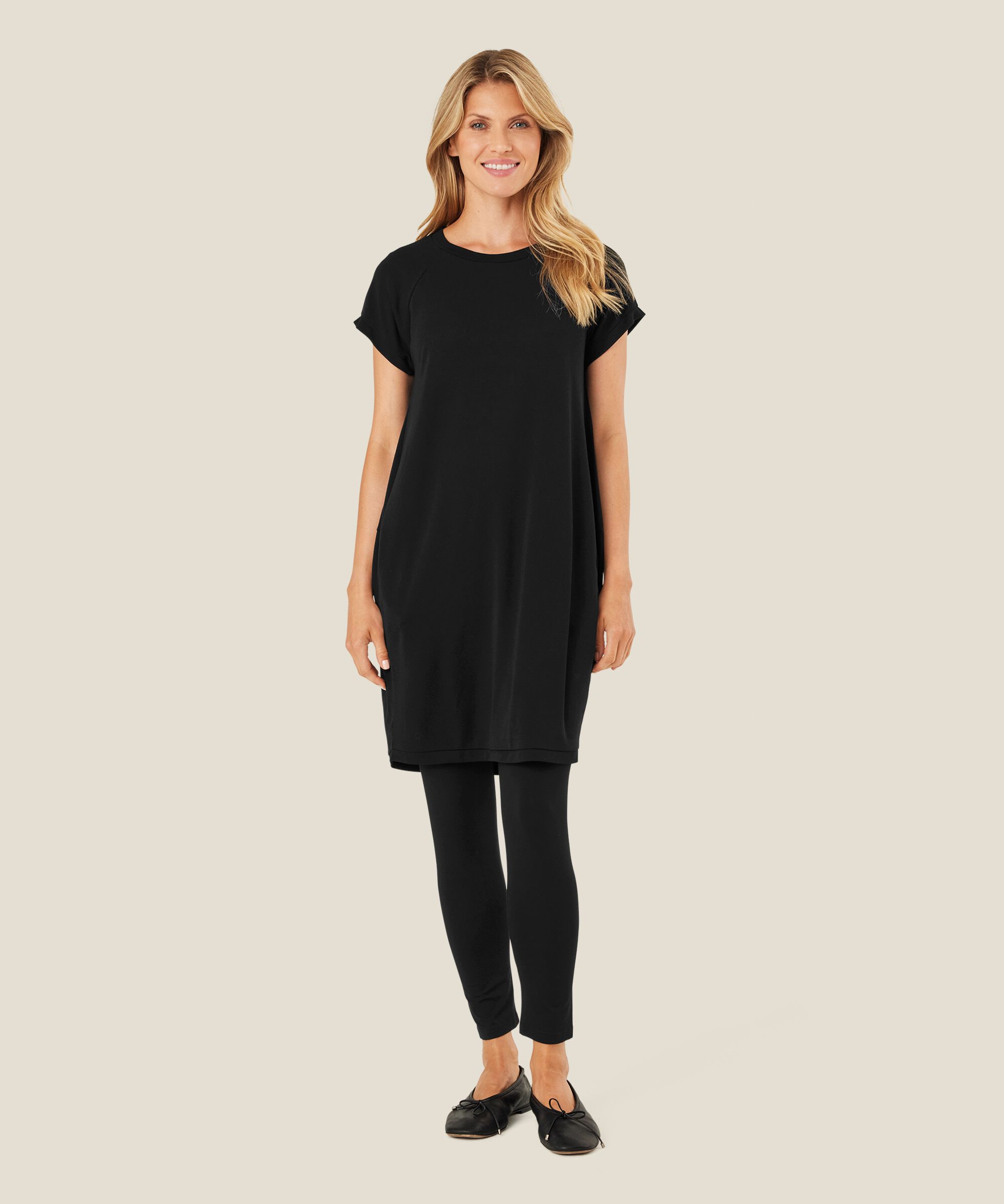 Legging En Jersey Doux, Black