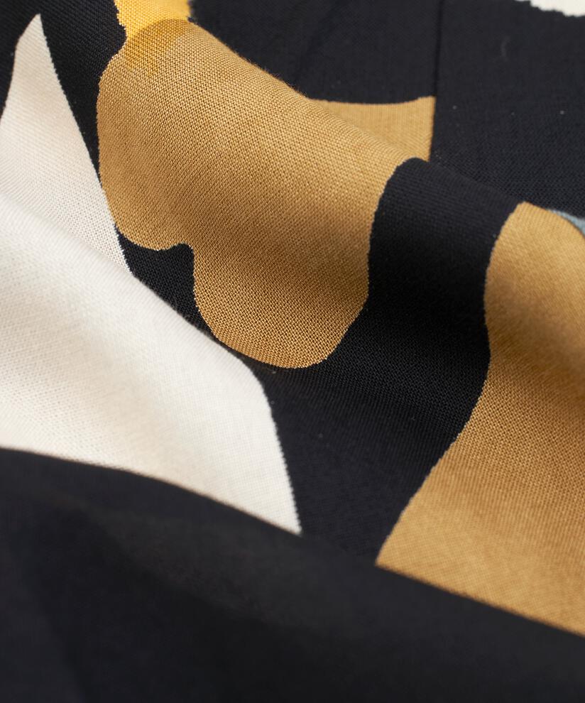 Robe En Viscose Avec Un Bouton Au Cou, Butterscotch