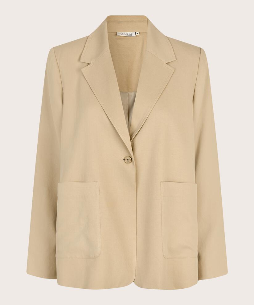 blazer avec élastique au dos, Safari