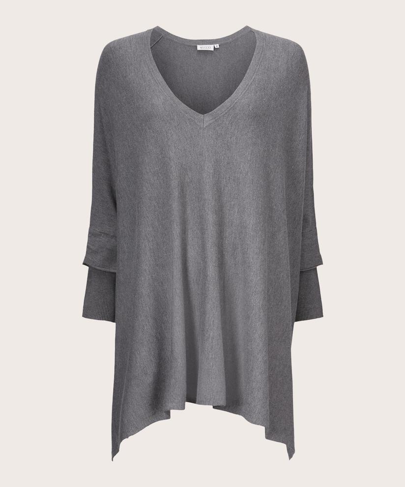 pull en maille oversize à manches étroites, M. Grey mel.