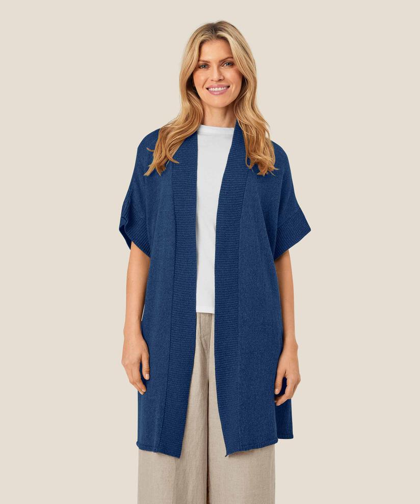 gilet long ouvert à manches courtes, Sargasso Sea