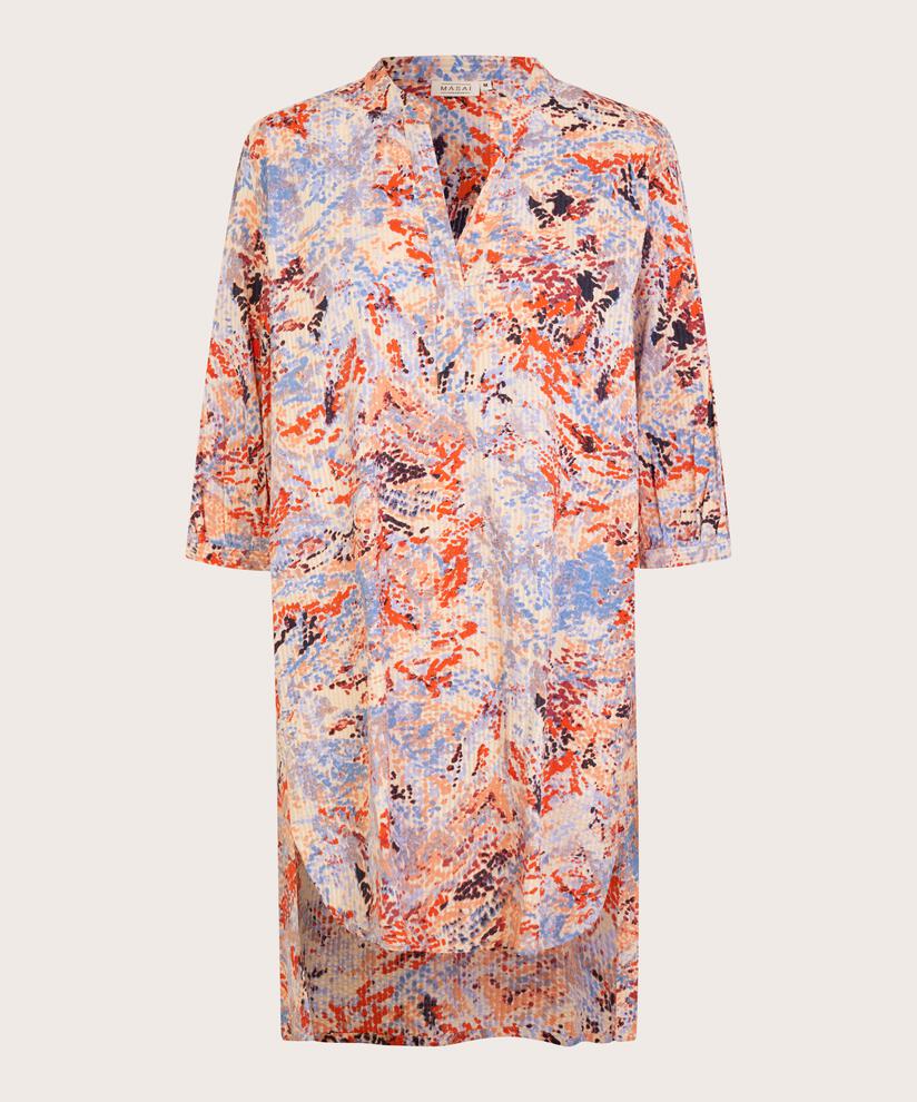 tunique en coton avec structure et petits rideaux, Orange com