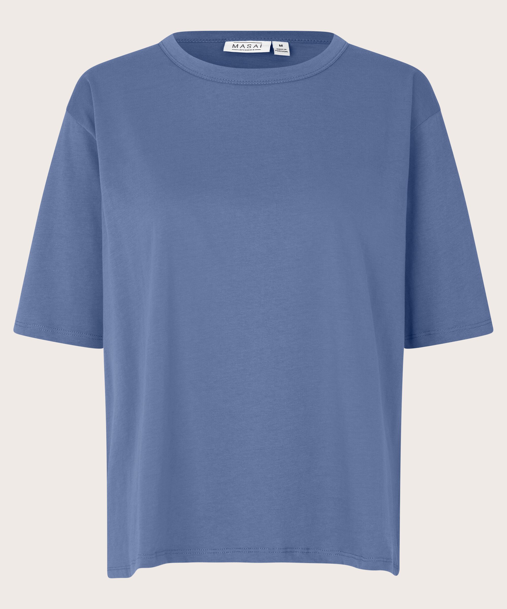 T-shirt À Col Rond, Bijou Blue