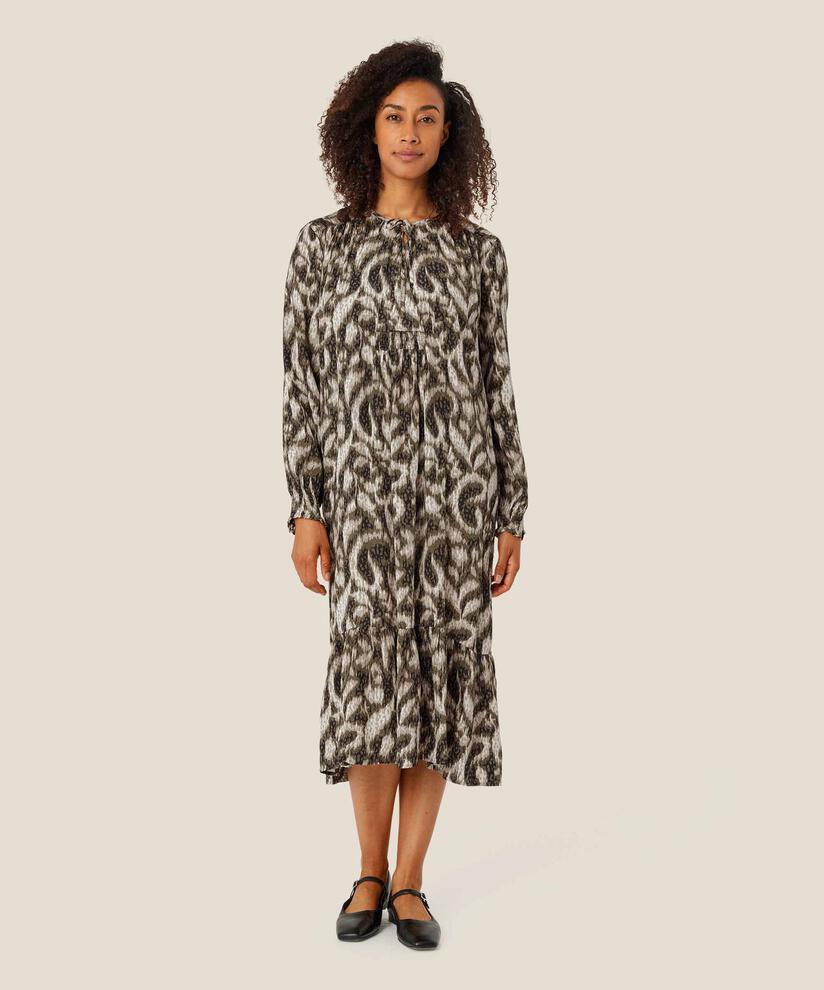 robe en viscose avec liens au cou, Sea Turtle