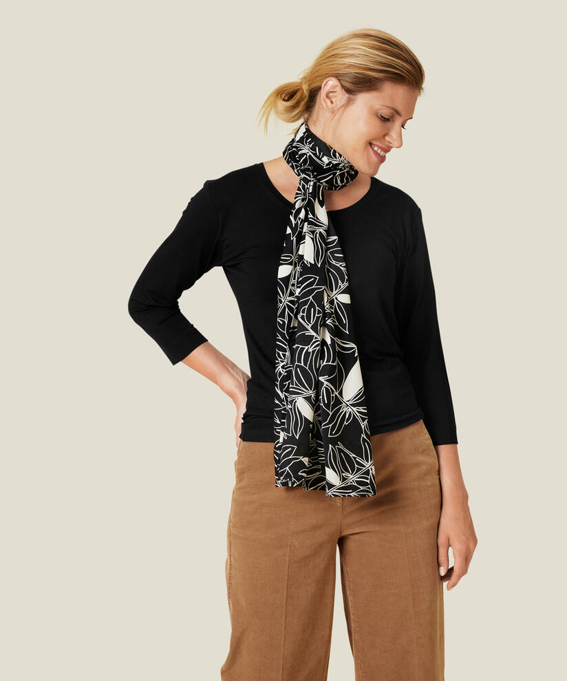 ALONG SCARF, Black