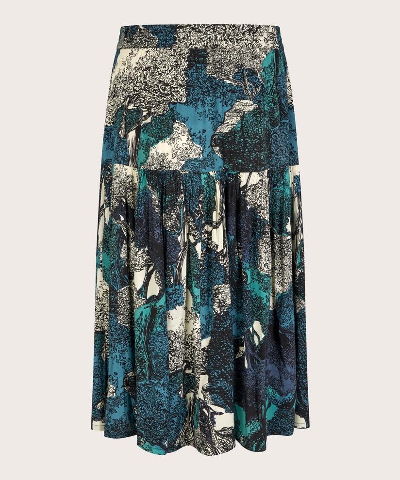 jupe en viscose à motif avec taille élastique, Celestial