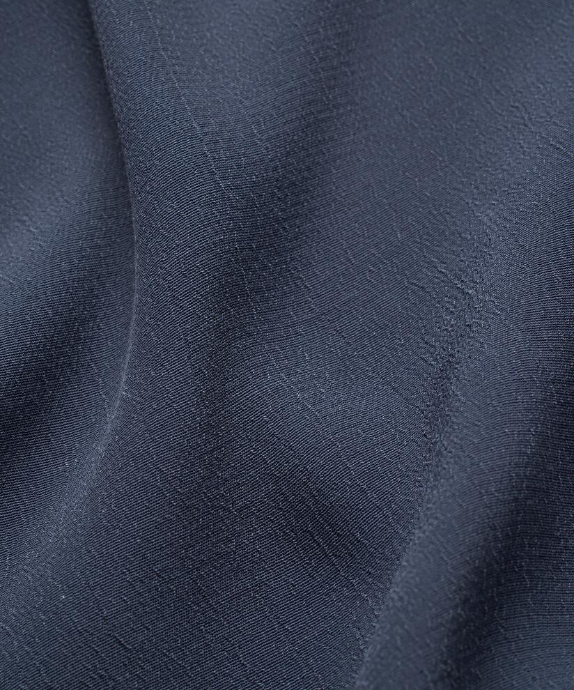 Pantalon En Viscose Avec Large Élastique Smocké Au Dos Et Détail Boutonné, Mood Indigo