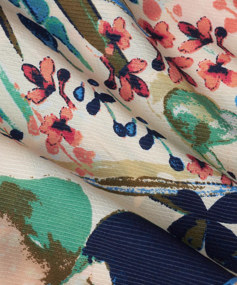 Blouse En Viscose Imprimée À Manches 3/4, Marina