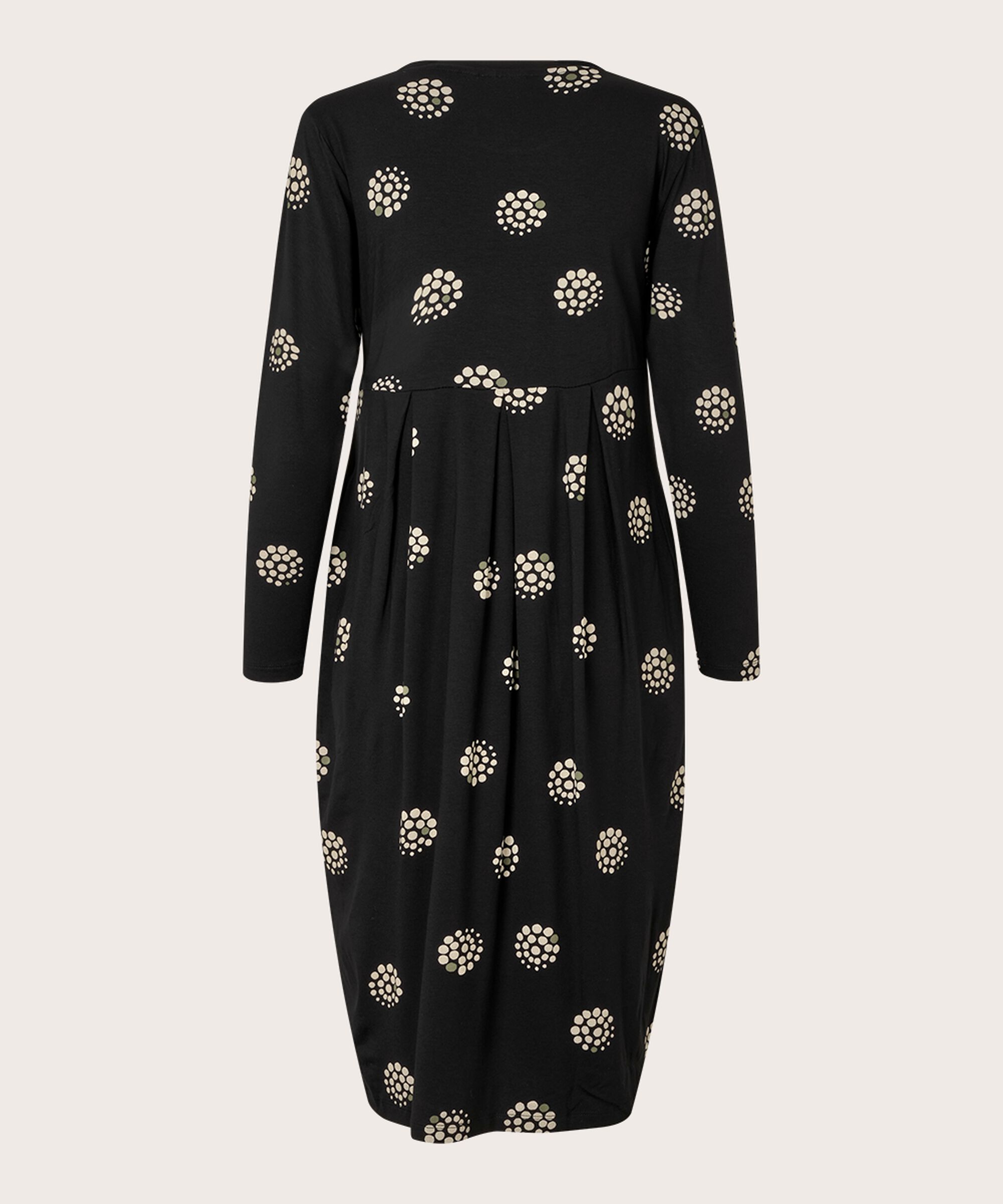 robe tulipe en jersey imprimé, Black