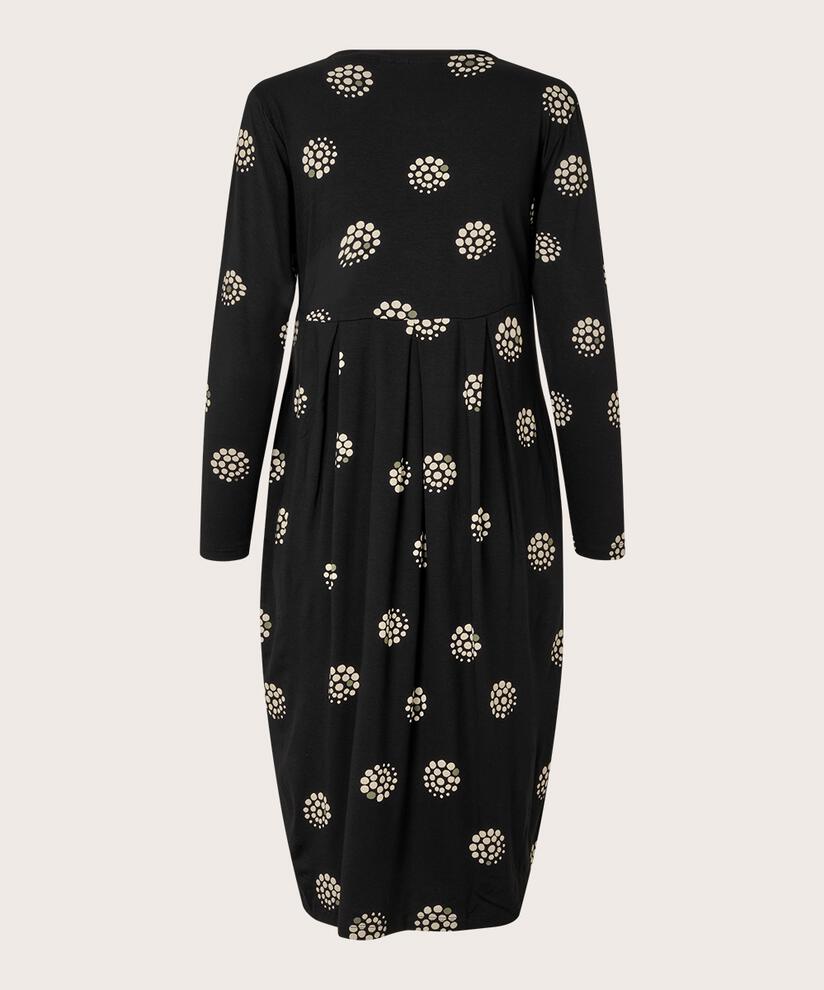 robe tulipe en jersey imprimé, Black