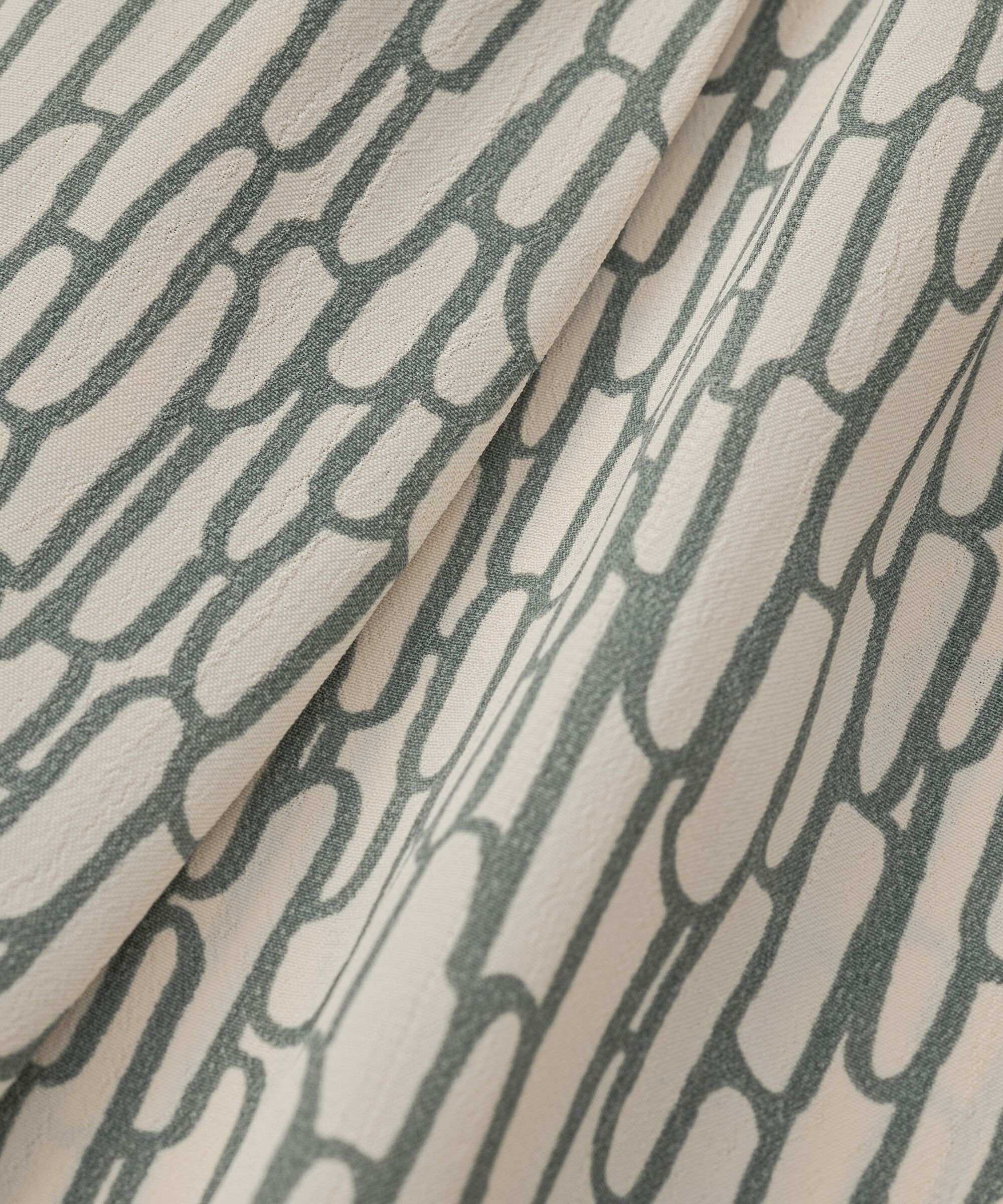 tunique en viscose avec col v et mollet, Balsam Green
