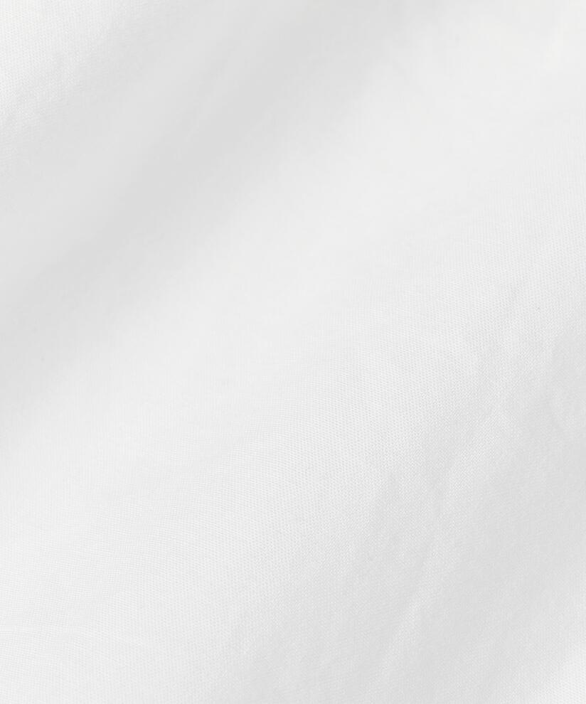 Chemise Classique En Coton À Bords Arrondis, White