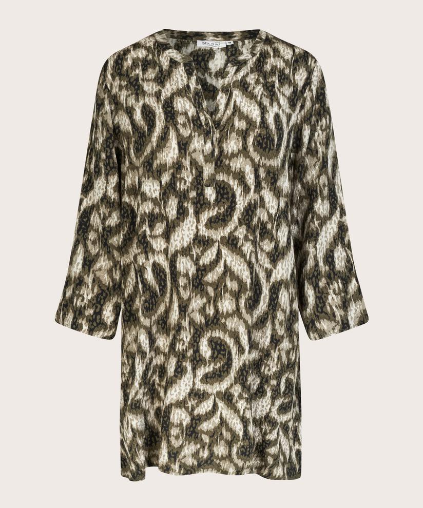 Tunique En Viscose Imprimée À Manches Trois-quarts, Sea Turtle