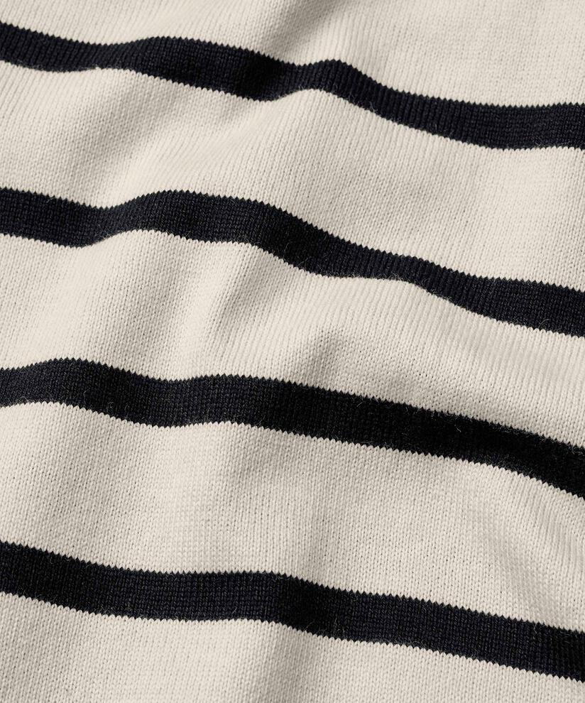 robe en jersey rayé à col rond, Whitecap
