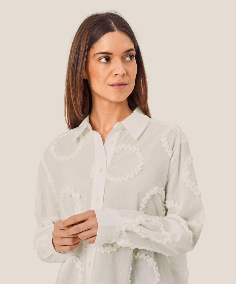 chemise en coton avec applications tissées, Jet Stream