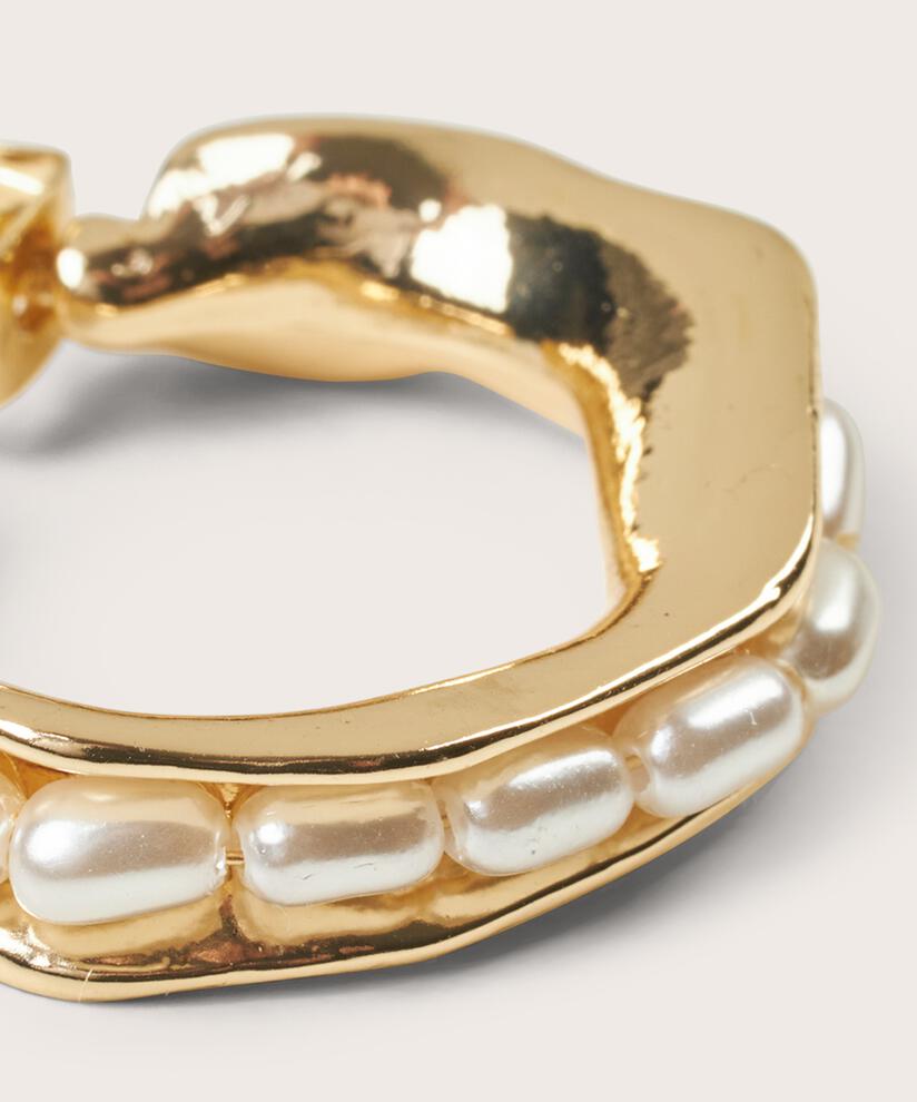 Boucles d'oreilles avec perles, Gold
