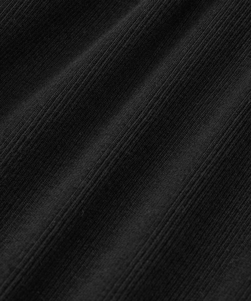 débardeur à bords volantés, Black