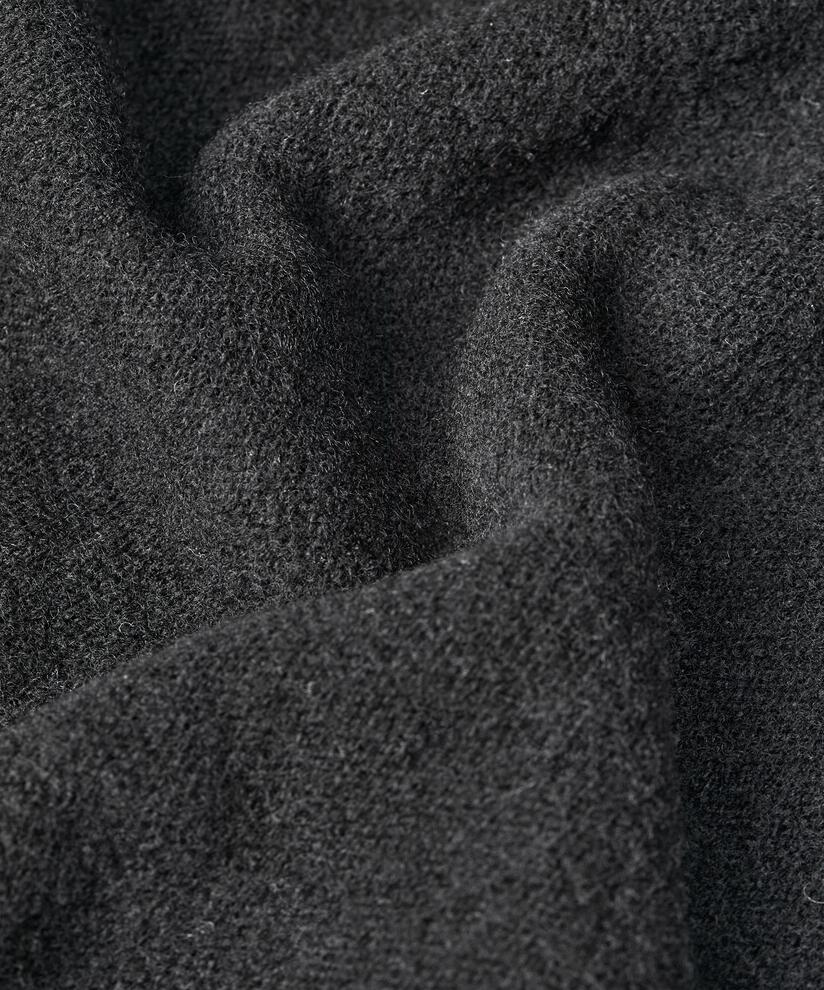 pull en laine à manches 3/4, Black