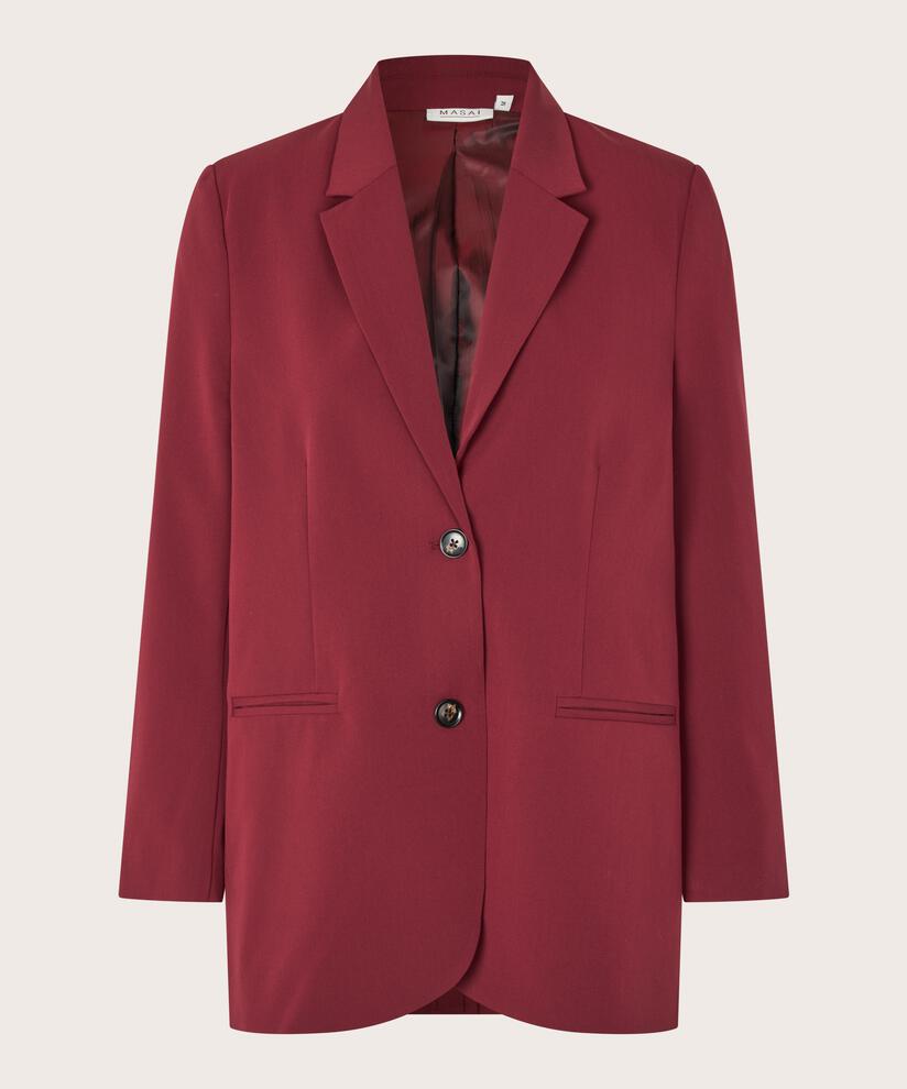 Blazer Avec Revers Et Boutons, Tawny Port