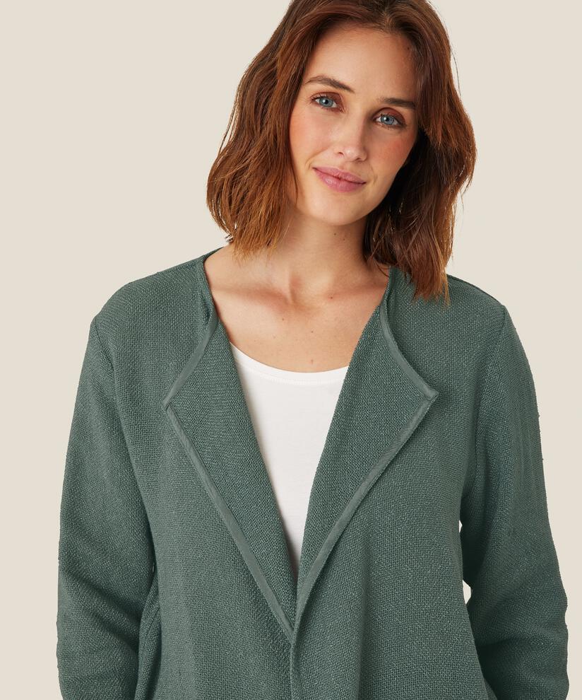 Veste Courte En Bouclé, Balsam Green