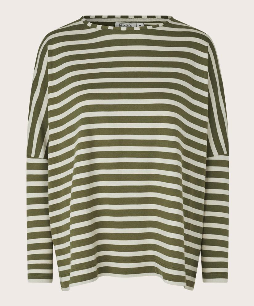 Top Oversize En Jersey À Manches Étroites, D. Lichen Green