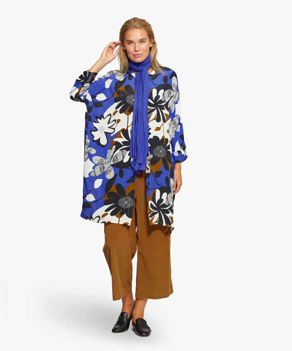 Foulard en modal, Clematis Blue