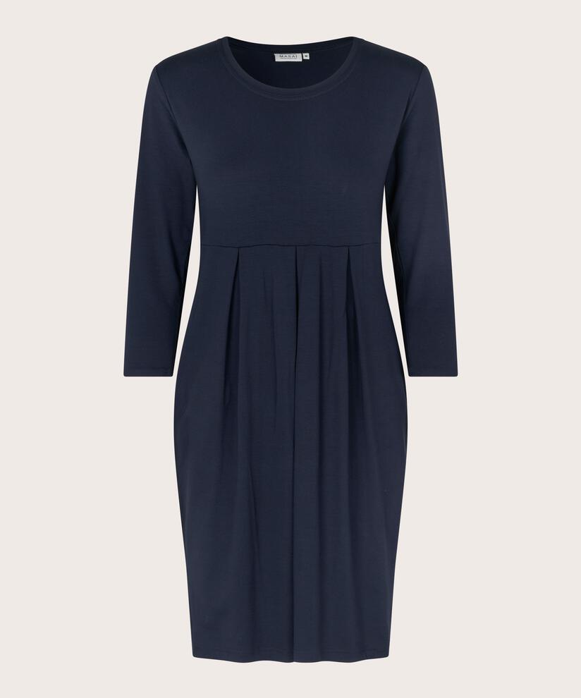 robe tulipe en jersey , Navy