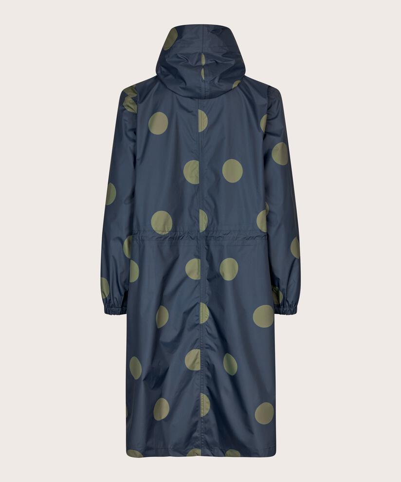 veste de pluie à pois avec capuche et poches, Mood Indigo