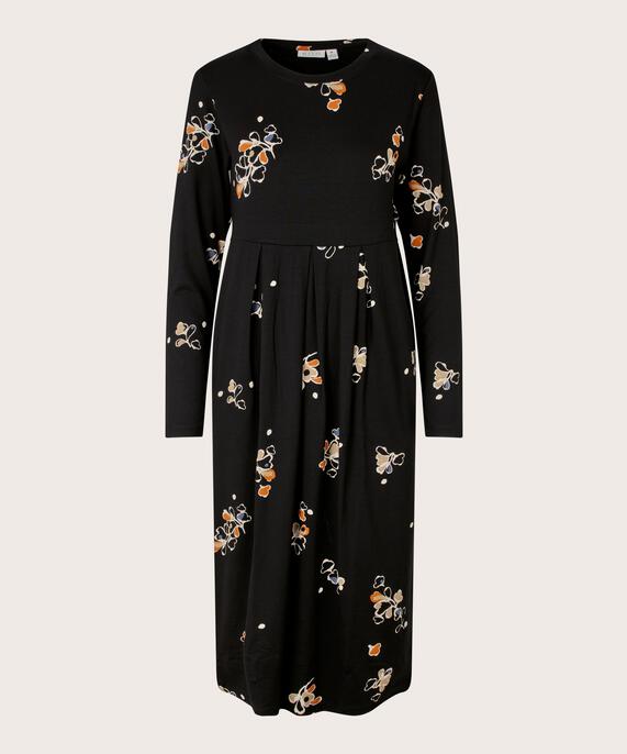 Robe Tulipe En Jersey Imprimé, Autumnal