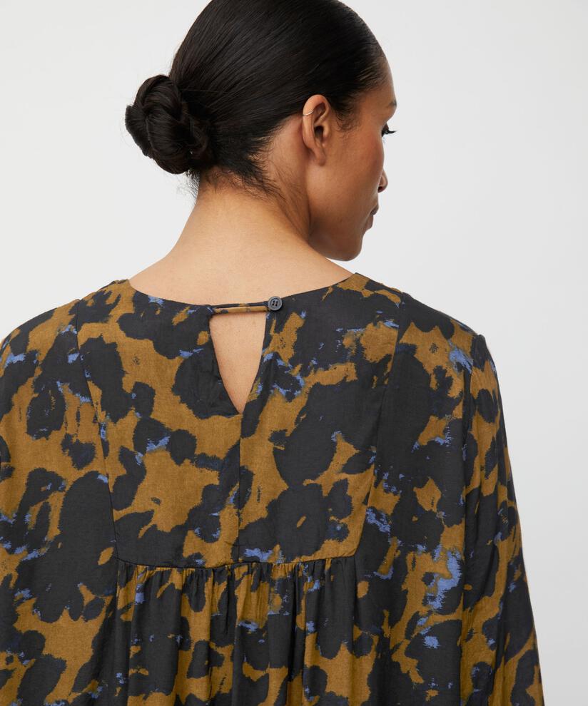 Chemisier en viscose à petits plis et détails de boutons, Breen