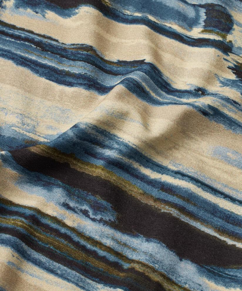 Top en jersey imprimé, Blue Fog