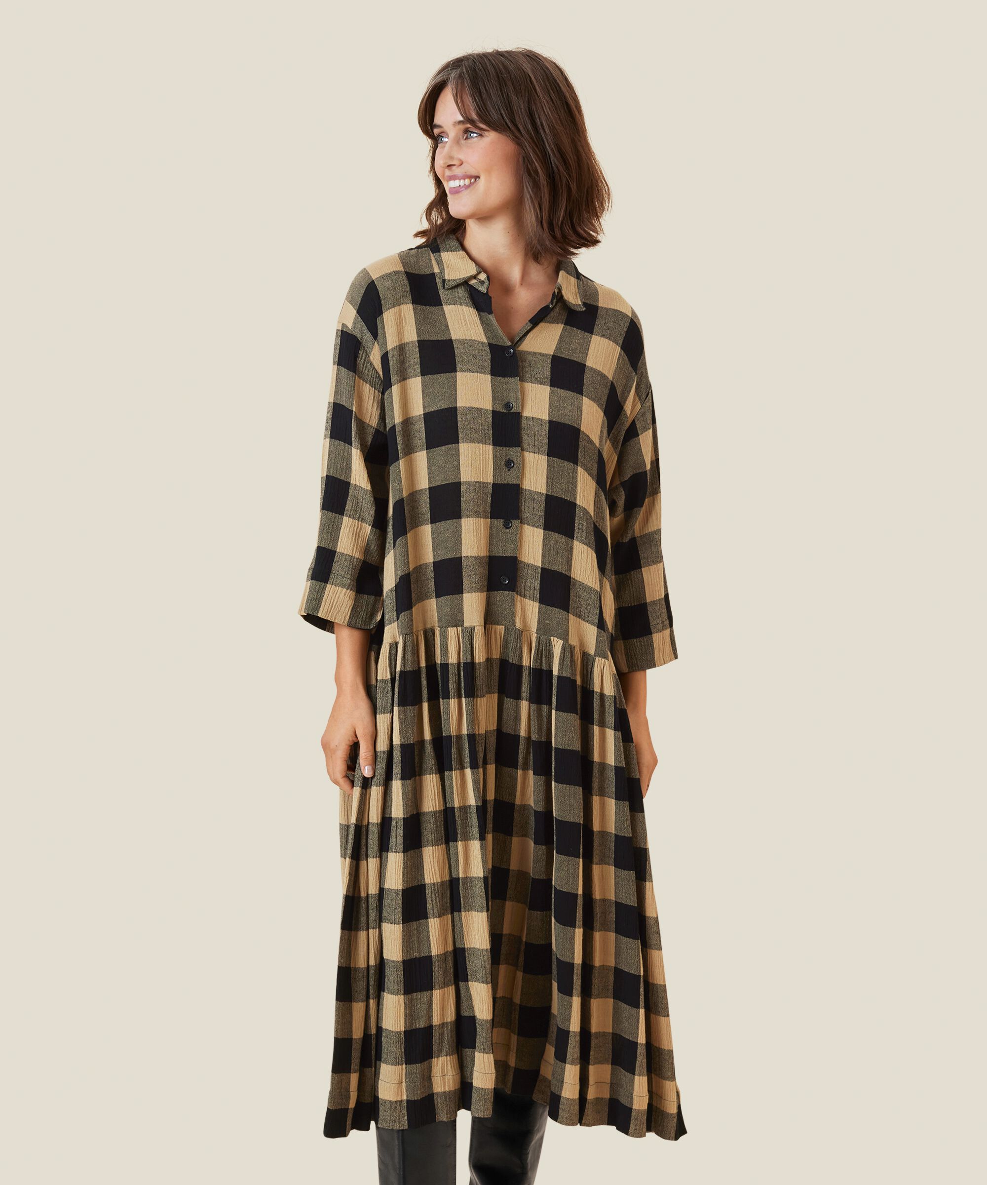 NANETTI DRESS, Travertine